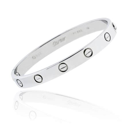 cartier love bracelet dupe sterling silver|cartier love bracelet replica.